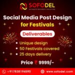 Festival social media post design service